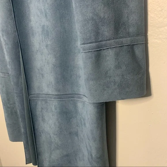 Zara blue suede coat - Picture 3 of 6